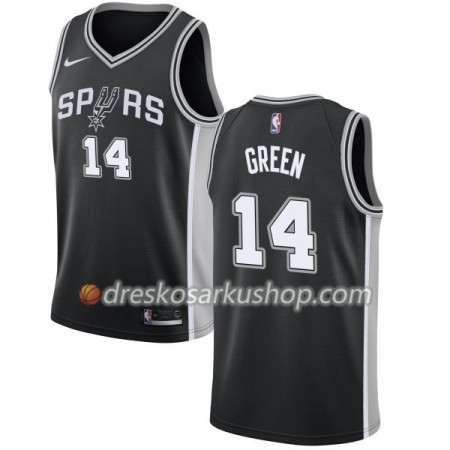 Muški NBA Dres San Antonio Spurs Danny Green 14 Nike 2017-18 Crna Swingman